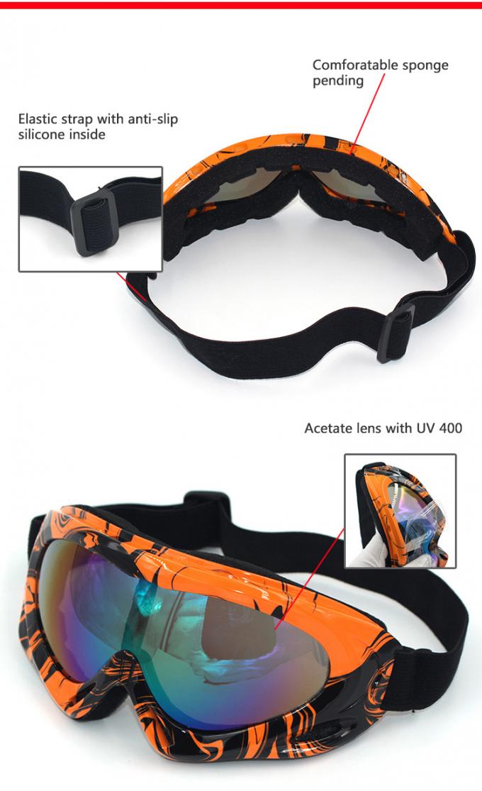 แว่นตานิรภัยมอเตอร์ไซค์สกูตเตอร์ UV400 Safety Protactive Scrooter