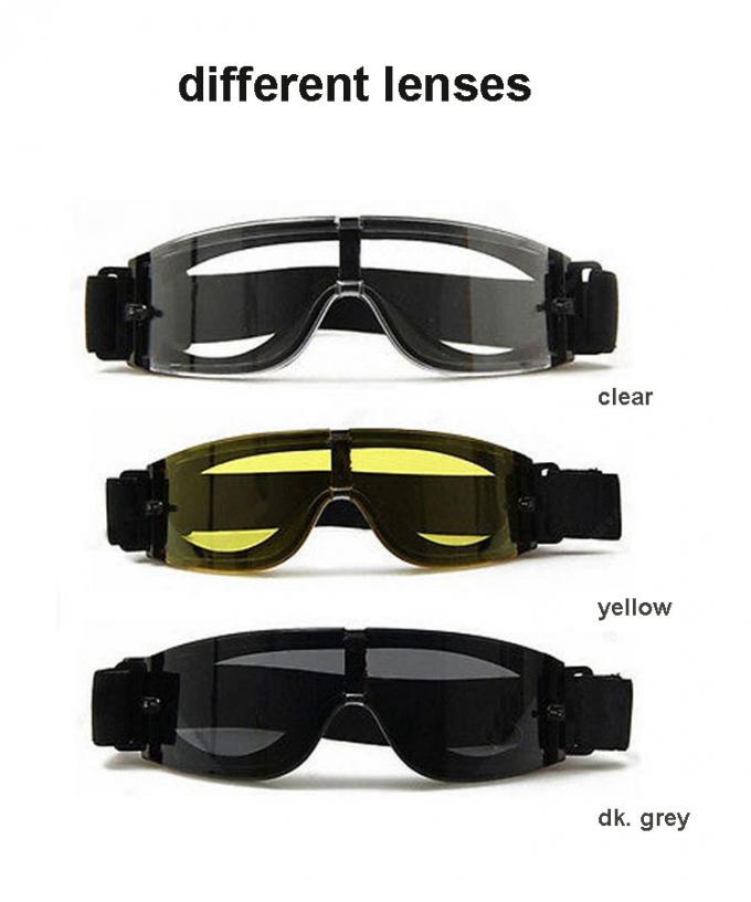กันกระสุนป้องกันรอยขีดข่วนที่กำหนดเองความปลอดภัยแว่นตา UV400 ป้องกันทหารแว่นตา 2018