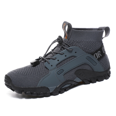 Mountaineering Shoes Flying Woven High Top Large Size River Tracing Shoes