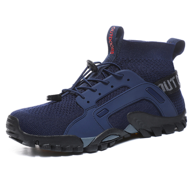 Mountaineering Shoes Flying Woven High Top Large Size River Tracing Shoes