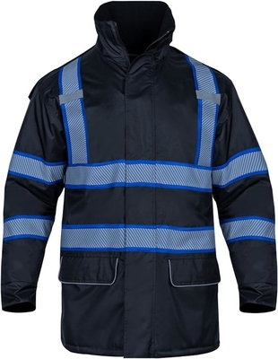 Reflective Winter Warm Work Jacket, High Visibility Construction Overalls