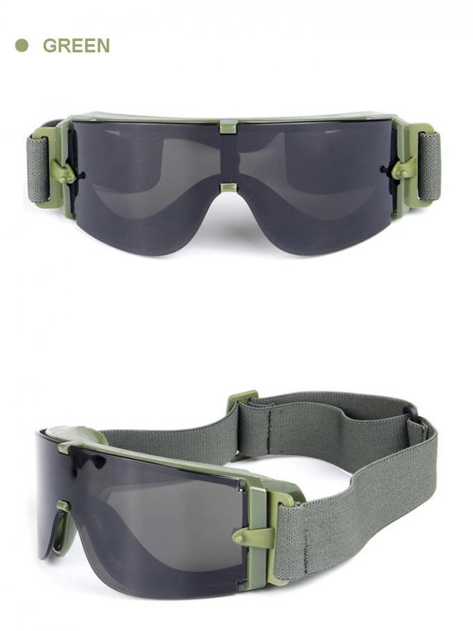 กันกระสุนป้องกันรอยขีดข่วนที่กำหนดเองความปลอดภัยแว่นตา UV400 ป้องกันทหารแว่นตา 2018
