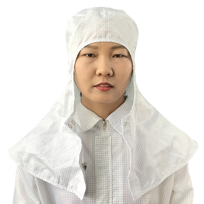 โรงงานผลิตอาหารไฟฟ้า โพลีเอสเตอร์กันฝุ่น Wholesale OEM Service Cleanroom อุตสาหกรรม Anti-Static ESD Safety Shawl Hat